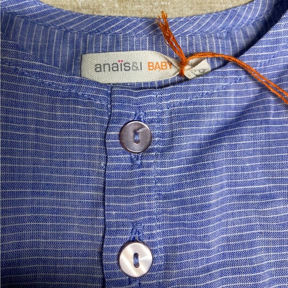 Anáis & I - baby Girl tunic top / VINCENT BLUE STRIPE / size :  18 Month / New - Picture 4 of 4